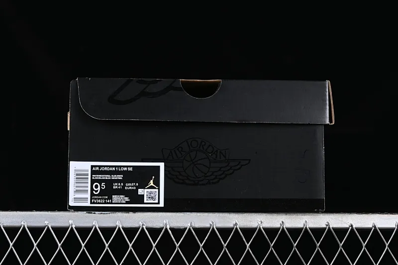 All categories Air Jordan Jordan series basketball shoes Air Jordan 1 Low Z version Air Jordan 1 Low SE AJ1 Joe 1 blue and black sashimi embroidery style low-top cultural casual sneakers FV3622-141